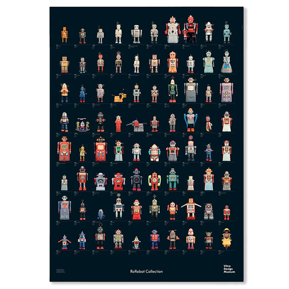 R.F Robot collection poster / 비트라 디자인 뮤지엄 R.F 로봇 컬렉션 포스터 / 대형 포스터 / 84.1cm x 118.9cm