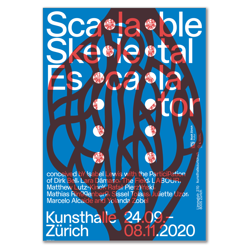 Scalable Skeletal Escalator Poster / 대형 포스터 / 89.5 cm x 128 cm