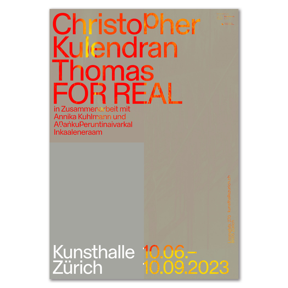 Christopher Kulendran Thomas Poster / 대형 포스터 / 89.5 cm x 128 cm
