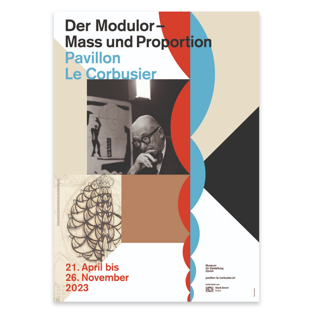 Der Modulor – Mass und Proportion Poster / 르코르뷔지에 포스터 / 대형 포스터 / 89.5cm x 128cm