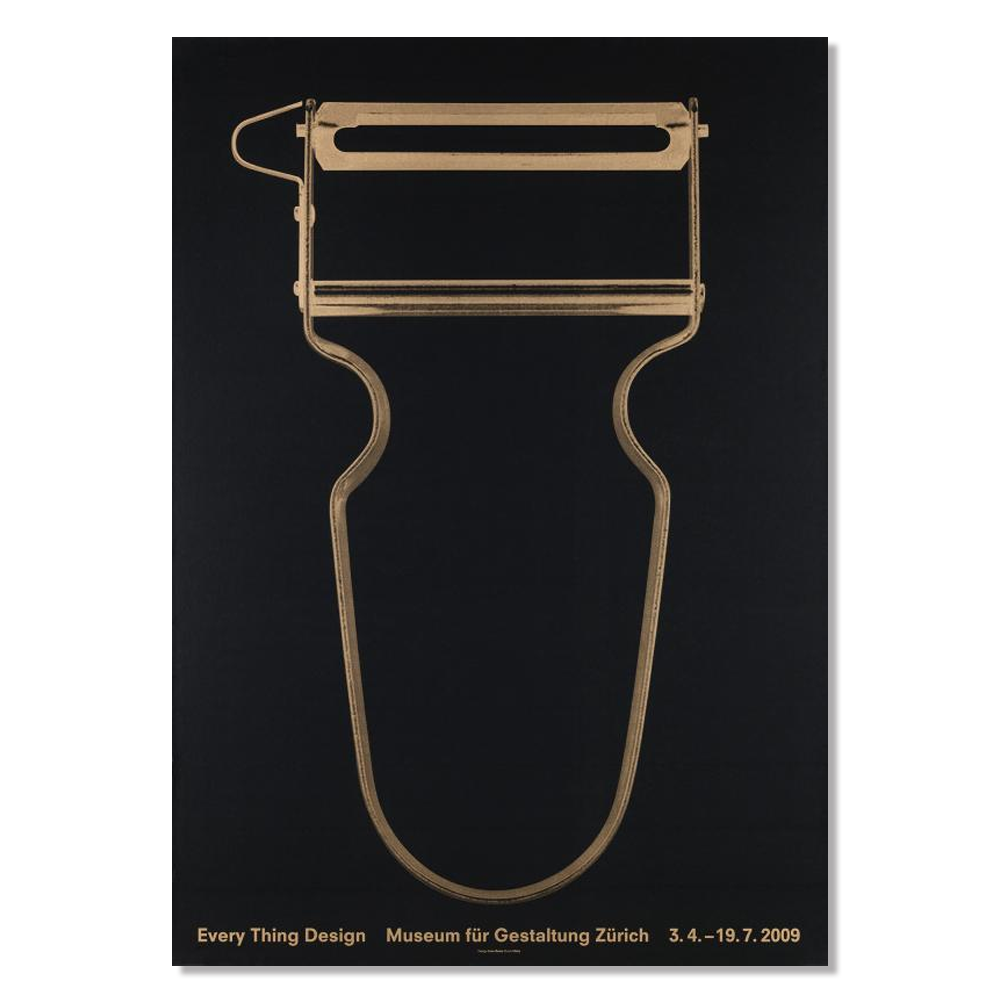 Every Thing Design / Gold Poster / 스위스 디자인 뮤지엄 포스터 / 대형 포스터 / 89.5cm x 128cm