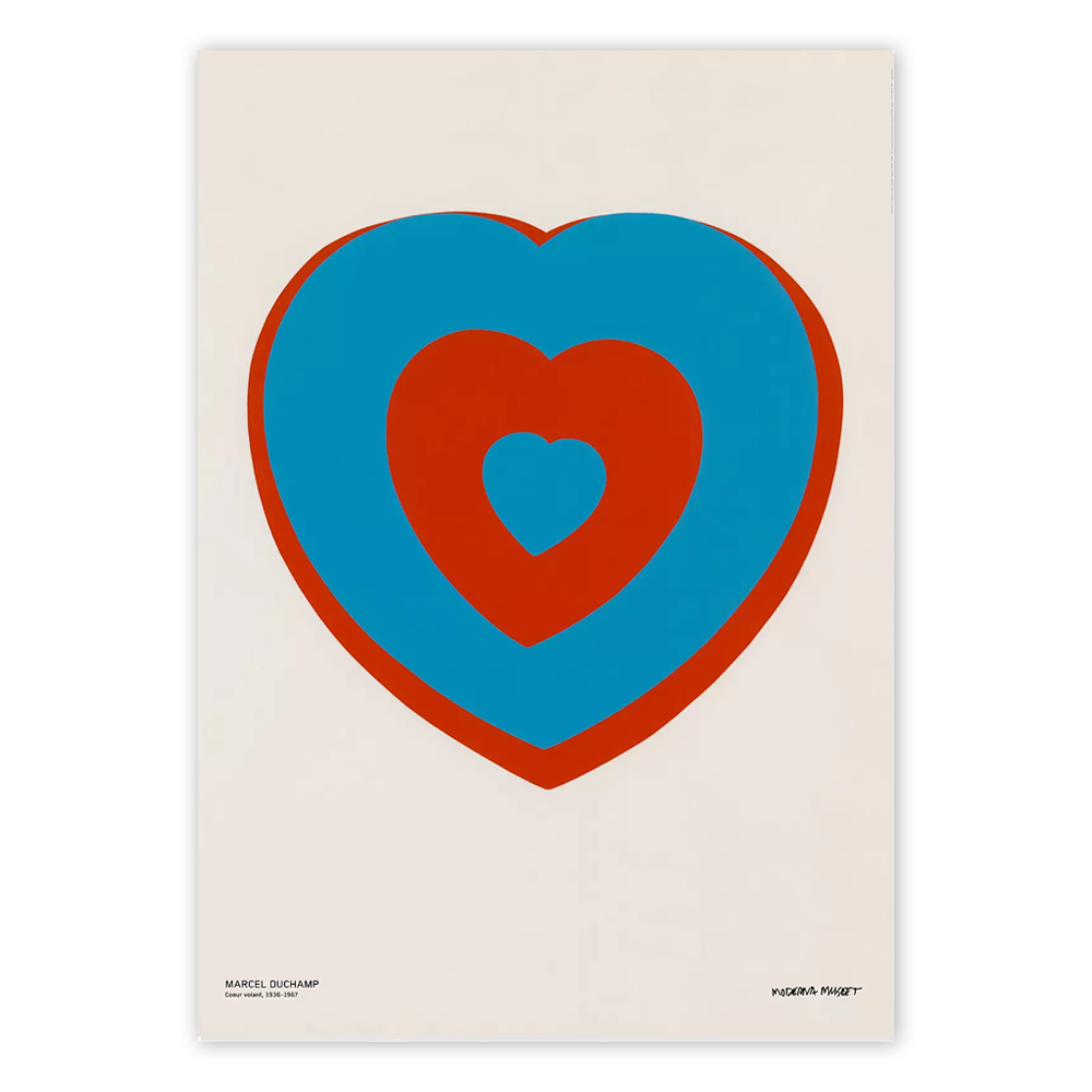 Coeurs Volants Poster / 마르셀 뒤샹 포스터 / Fluttering Heart / 70cm x 100cm