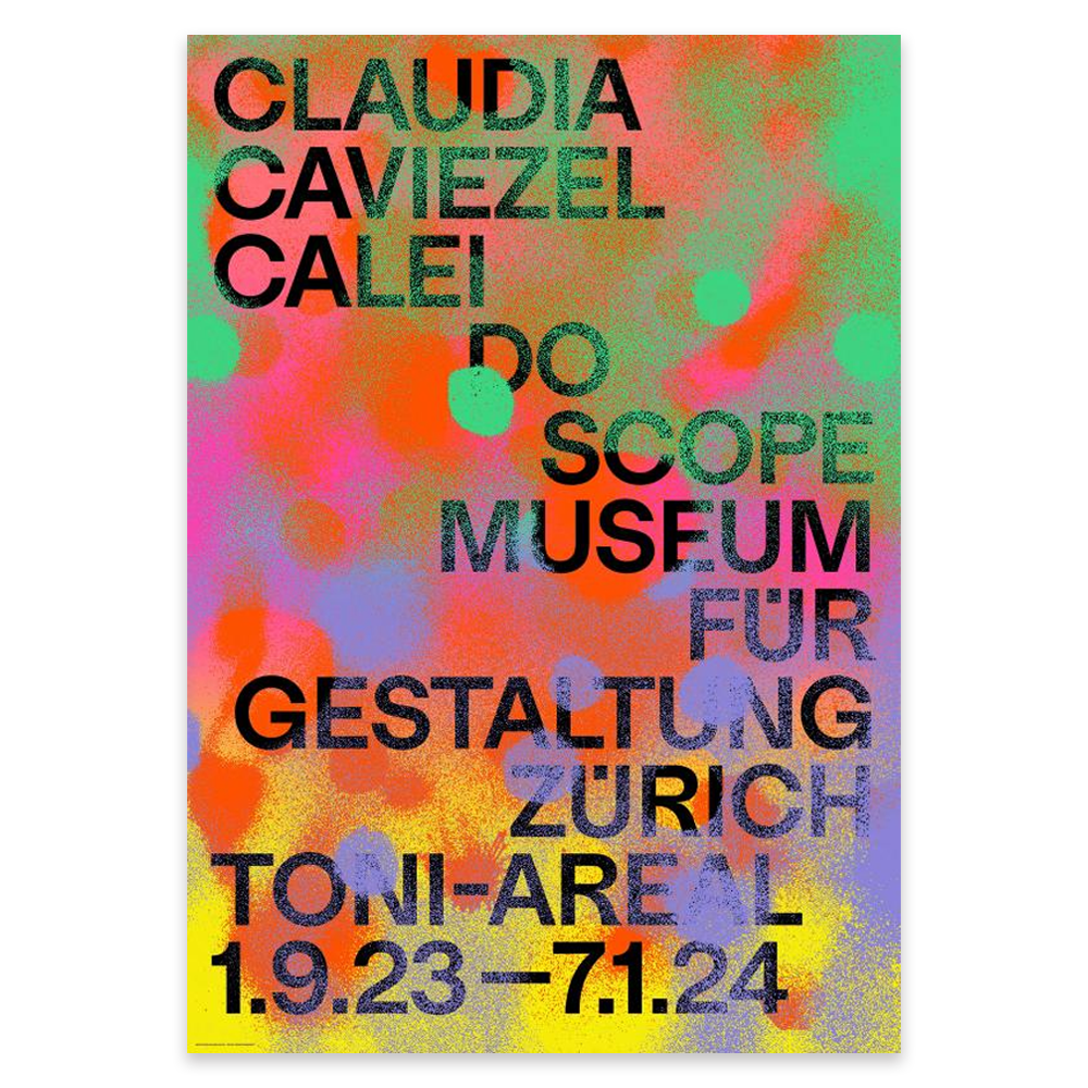 Claudia Caviezel: Caleidoscope Poster / 스위스 디자인 뮤지엄 포스터 / 대형 포스터 / 89.5cm x 128cm