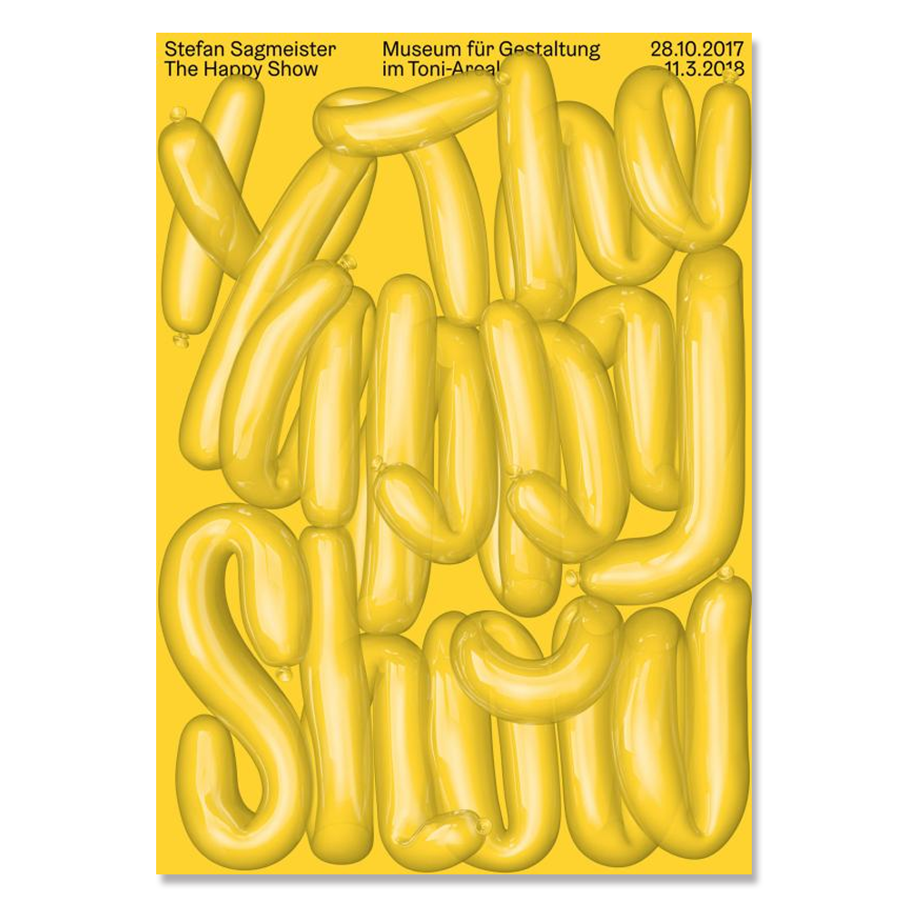 Stefan Sagmeister : The Happy Show Poster / 스테판 사그마이스터 포스터 / 대형 포스터 / 90.5cm x 128cm