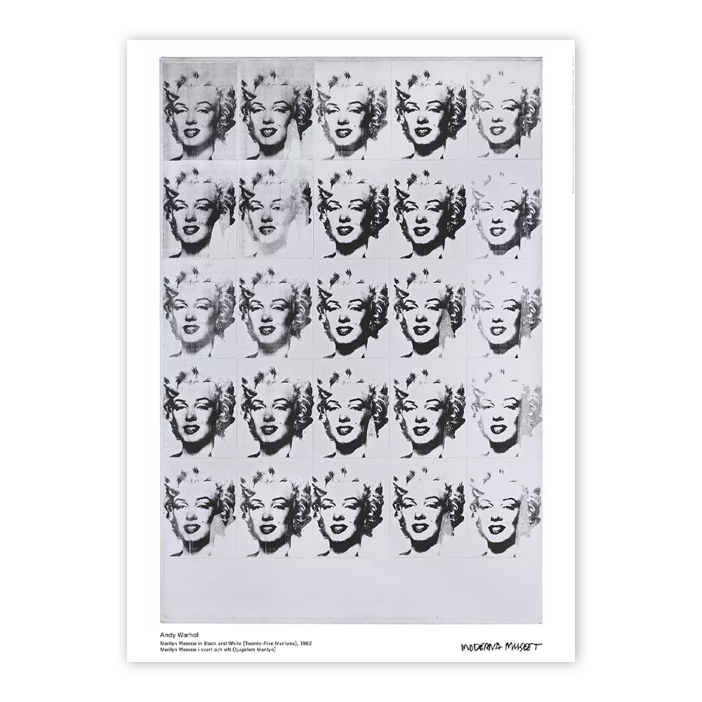 Marilyn in Black and White Poster / 앤디 워홀 포스터 / 50cm x 70cm