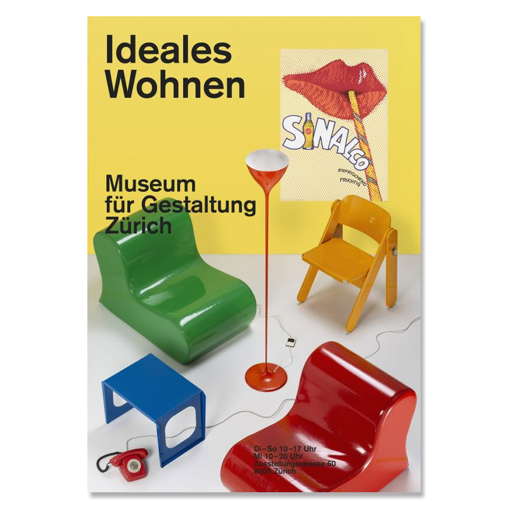Ideales Wohnen Poster / 스위스 디자인 뮤지엄 포스터 / 대형 포스터 / 90.5cm x 128cm