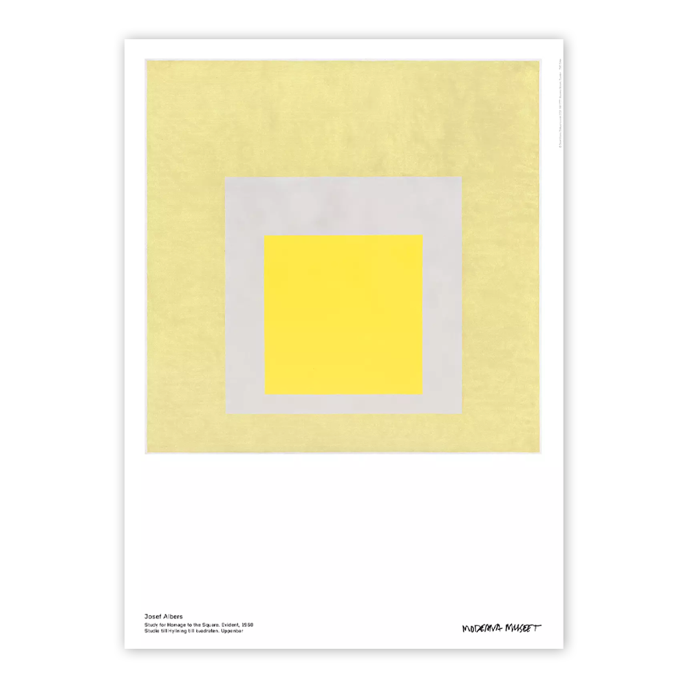 Study for Homage to the Square. Evident, 1960 Poster / Josef Albers / 요제프 알버스 포스터 / 50 cm x 70 cm