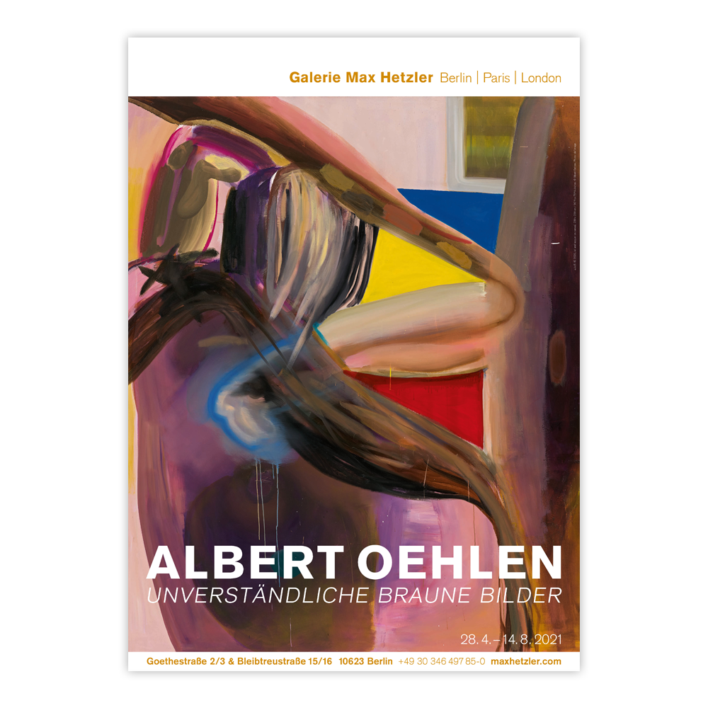 unverständliche braune Bilder Poster / 알베르트 올렌 포스터 / Albert Oehlen / 59.5 cm x 83.5 cm