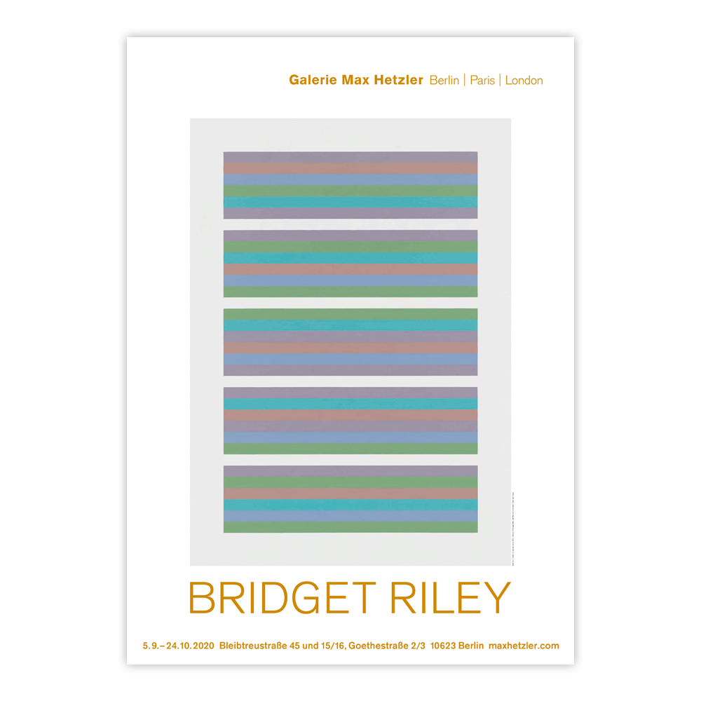 Bridget Riley Poster / 브리짓 라일리 포스터 / Bridget Riley / 83.5 cm x 59.5 cm