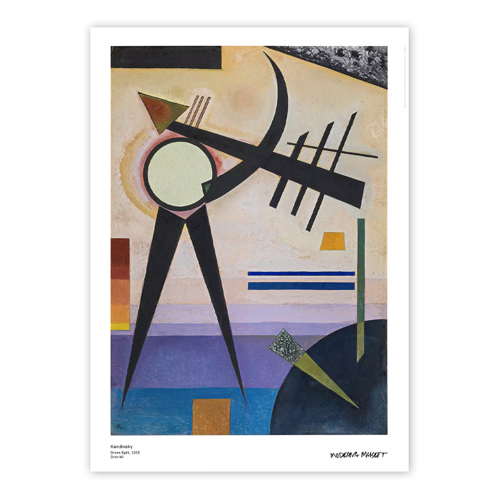 Green Split Poster / Wassily Kandinsky / 바실리 칸딘스키 / 50 cm x 70 cm