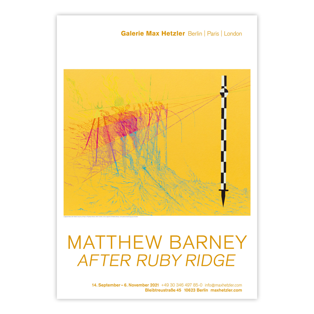 Lodgepole Stand, 2021 Poster / 매튜 바니 포스터 / Matthew Barney / 59.5 cm x 83.5 cm