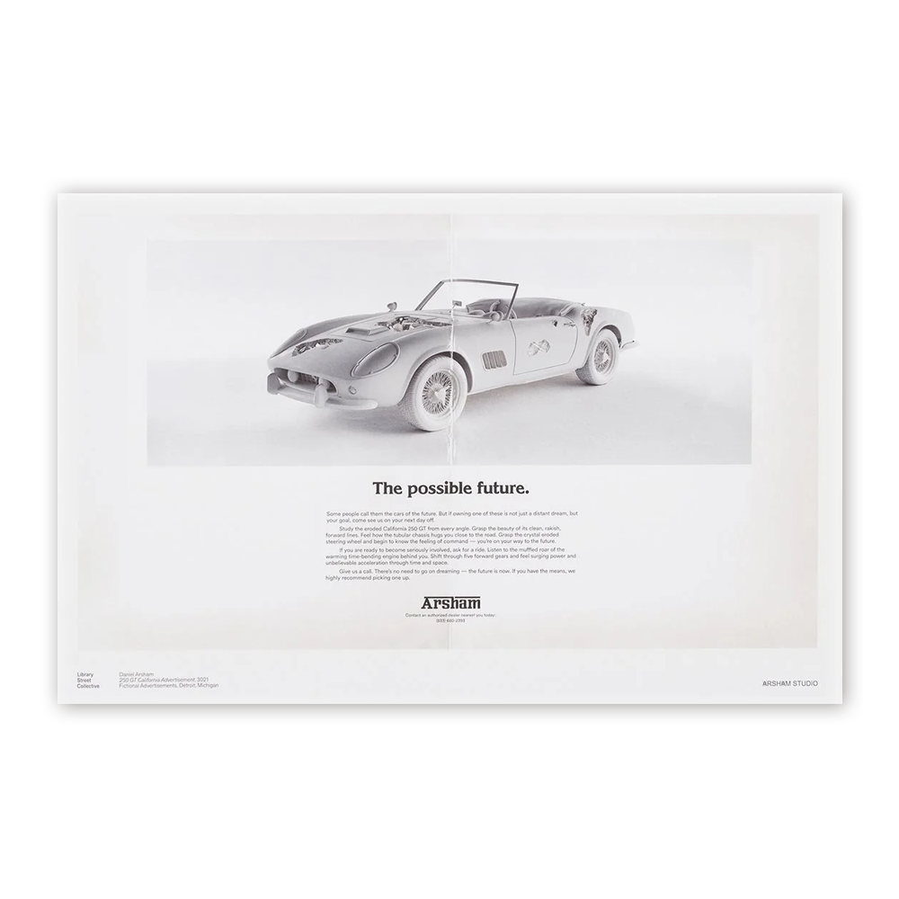 Fictional Advertisement Poster - 250 GT California / 다니엘 아샴 포스터 / Daniel Arsham / 61 cm x 91.5 cm