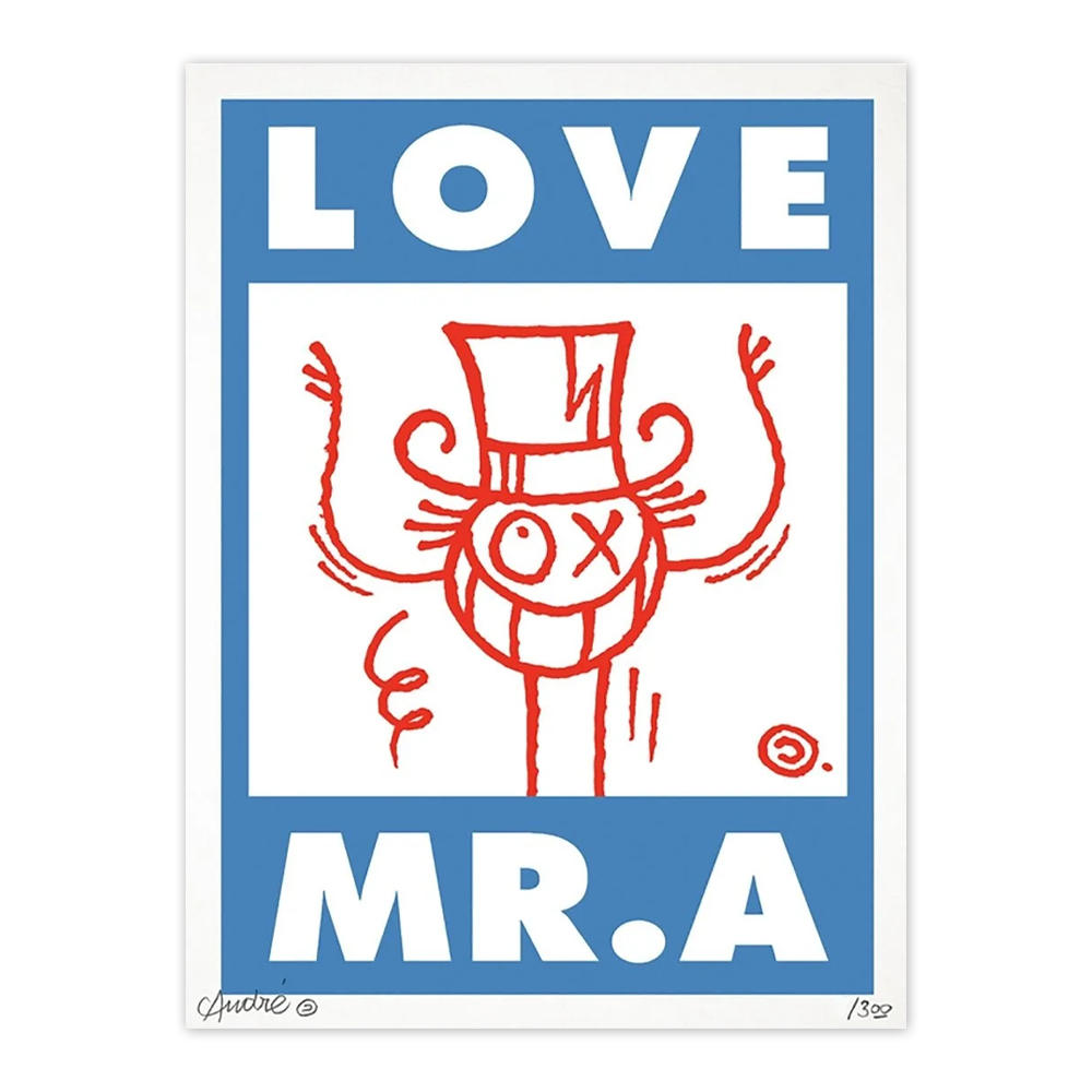 Love Mr. A Poster (액자포함) / 앙드레 사라이바 포스터 / Andre Saraiva / 45 cm x 61 cm / 리미티드 에디션